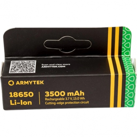 Аккумулятор незащищенный Armytek 18650 Li-Ion 3500 мАч - фото 2