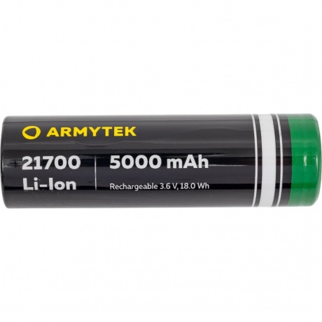 Аккумулятор незащищенный Armytek 21700 Li-Ion 5000 mAh - фото 1