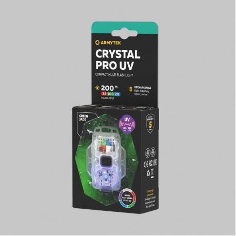 Мультифонарь светодиодный Armytek Crystal Pro UV, 200 лм, зеленый - фото 5