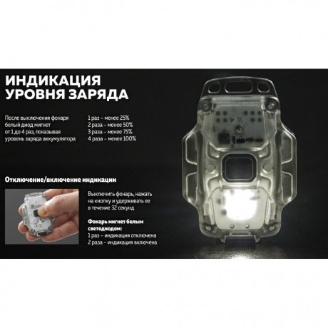 Мультифонарь светодиодный Armytek Crystal Pro UV, 200 лм, серый - фото 33