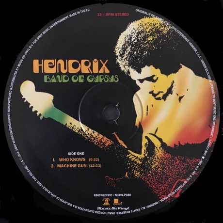 Jimi Hendrix - Band Of Gypsys (0886976239916) виниловая пластинка - фото 6