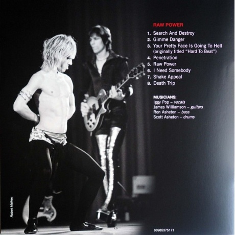 The Stooges - Raw Power (0889853751716) виниловая пластинка - фото 17