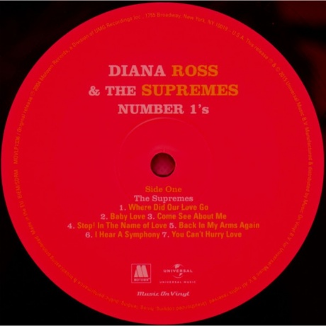 Diana Ross and The Supremes, No 1S (0600753576724) виниловая пластинка - фото 5