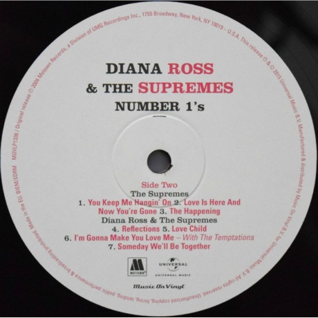 Diana Ross and The Supremes, No 1S (0600753576724) виниловая пластинка - фото 6
