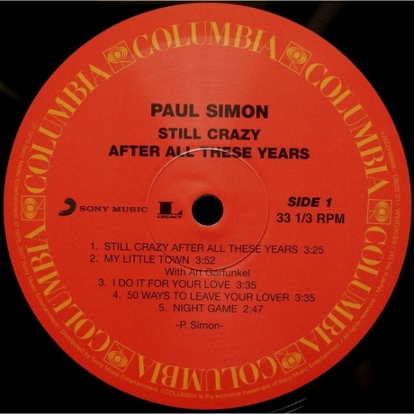 Paul Simon - Still Crazy After All These Years (0889854223717) виниловая пластинка - фото 3