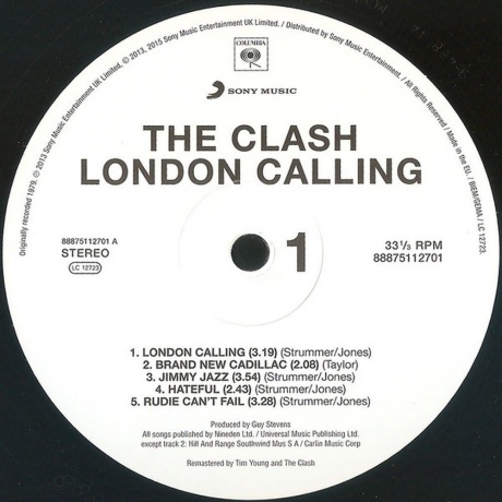 The Clash - London Calling (0888751127012) виниловая пластинка - фото 3