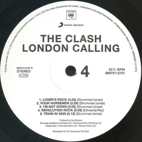 The Clash - London Calling (0888751127012) виниловая пластинка - фото 6