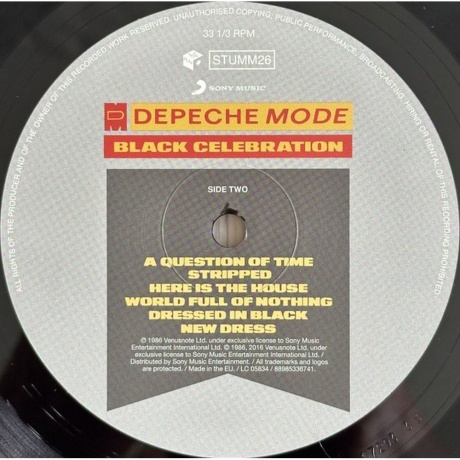 Depeche Mode - Black Celebration (0889853367412) виниловая пластинка - фото 4