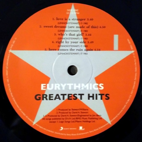 Eurythmics - Greatest Hits (0889853704217) виниловая пластинка - фото 3