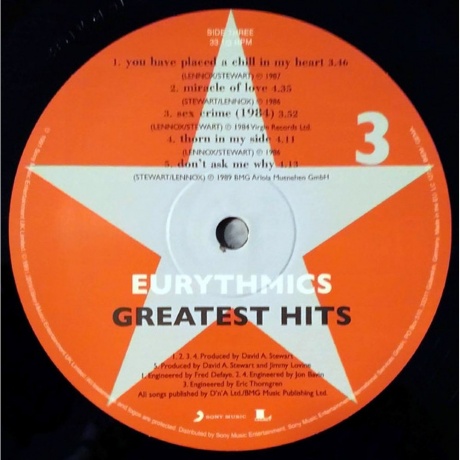 Eurythmics - Greatest Hits (0889853704217) виниловая пластинка - фото 7