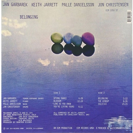 Garbarek; Jarrett; Danielsson; Christensen - Belonging (0602527481258) виниловая пластинка - фото 2