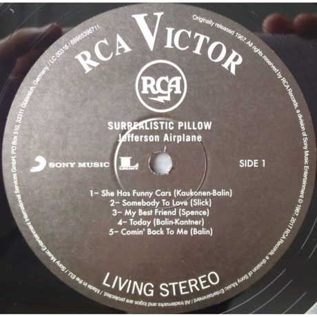 Jefferson Airplane - Surrealistic Pillow (0889853967117) виниловая пластинка - фото 4