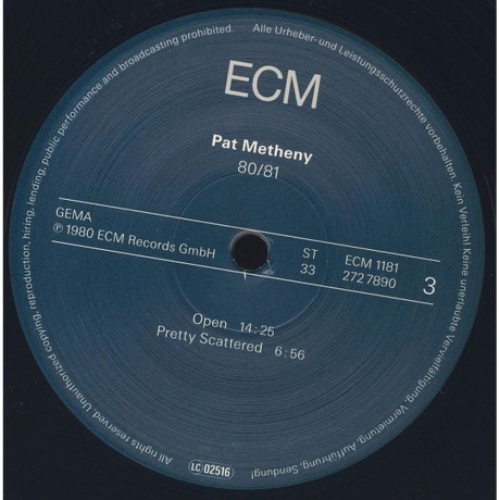 Pat Metheny - 80/81 (0602527278902) виниловая пластинка - фото 6