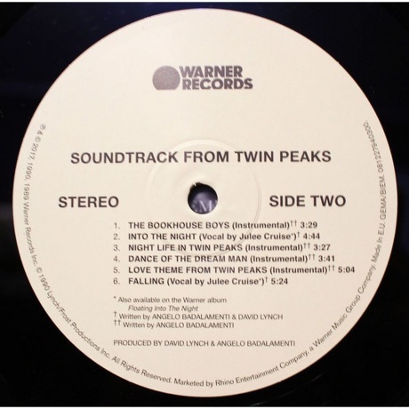 OST - Twin Peaks (Angelo Badalamenti)(0081227940300) виниловая пластинка - фото 4
