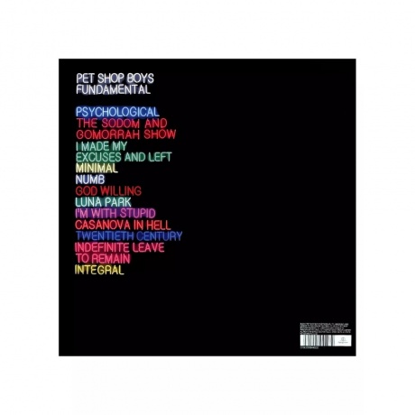 Pet Shop Boys, Fundamental (Remastered) (0190295944032) виниловая пластинка - фото 3