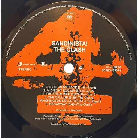 The Clash - Sandinista! (0889854350710) виниловая пластинка - фото 6