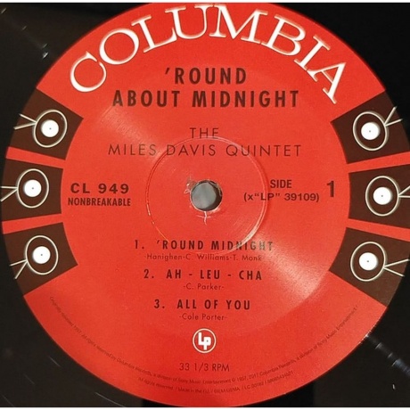 Miles Davis - Round About Midnight (0889854345211) виниловая пластинка - фото 3