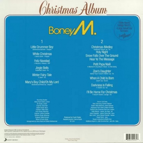Boney M - Christmas Album (0889854092313) виниловая пластинка - фото 2
