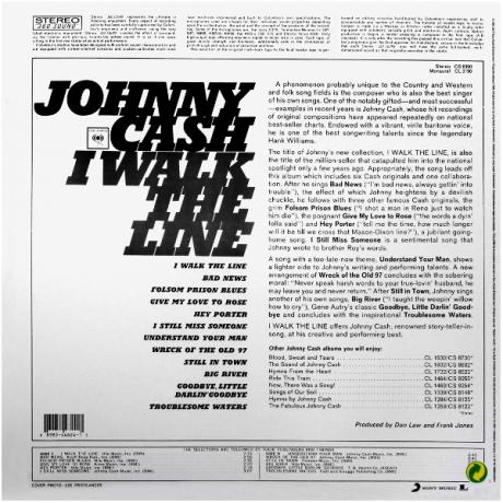 Виниловая Пластинка Cash, Johnny I Walk The Line - фото 2