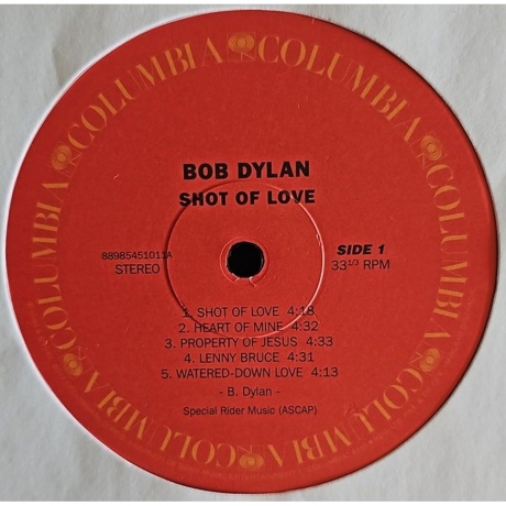 Bob Dylan - Shot Of Love (0889854510114) виниловая пластинка - фото 3