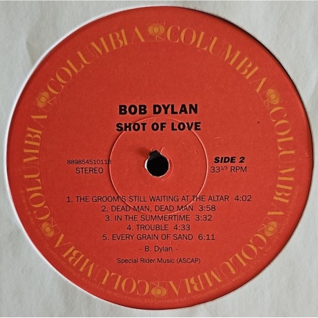 Bob Dylan - Shot Of Love (0889854510114) виниловая пластинка - фото 4
