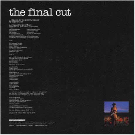 Виниловая Пластинка Pink Floyd The Final Cut - фото 3
