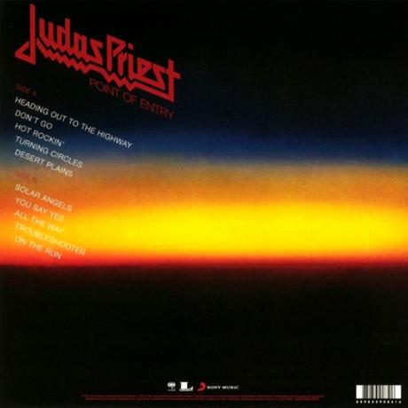 Виниловая Пластинка Judas Priest Point Of Entry - фото 2