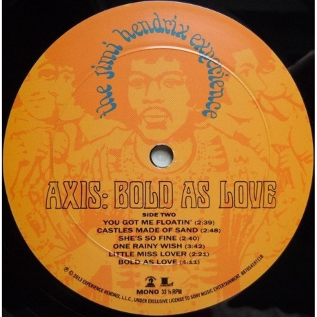 Jimi Hendrix - Axis: Bold As Love (0887654197115) виниловая пластинка - фото 6