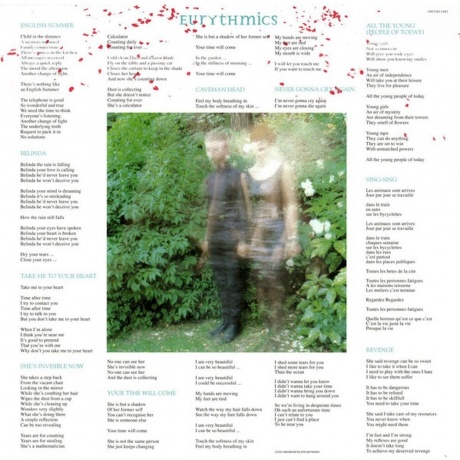 Eurythmics - In The Garden (0190758116013) виниловая пластинка - фото 4