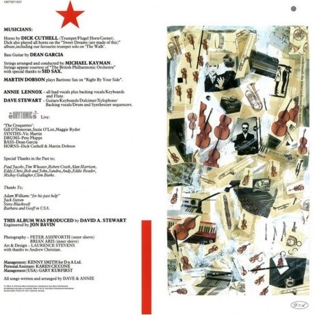 Eurythmics - Touch (0190758116211) виниловая пластинка - фото 6