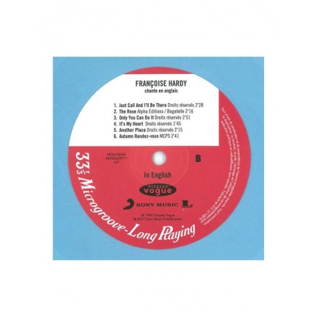 Виниловая пластинка Hardy, Franсoise, In English (coloured) (0889854397715) - фото 4