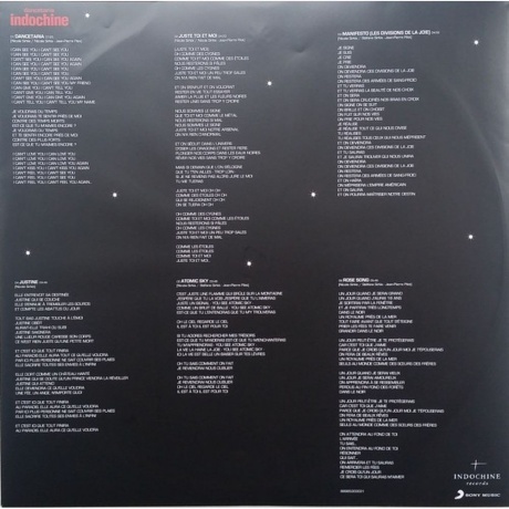 Indochine - Dancetaria (0889853030316) виниловая пластинка - фото 4