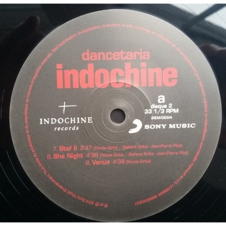 Indochine - Dancetaria (0889853030316) виниловая пластинка - фото 10