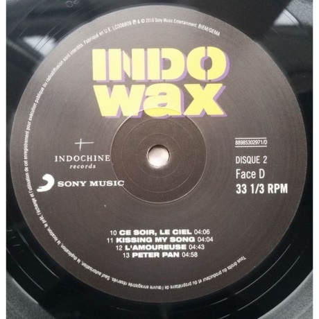 Indochine - Wax (0889853029716) виниловая пластинка - фото 11