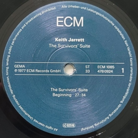 Keith Jarrett - The Survivors' Suite (0602547809247) виниловая пластинка - фото 3
