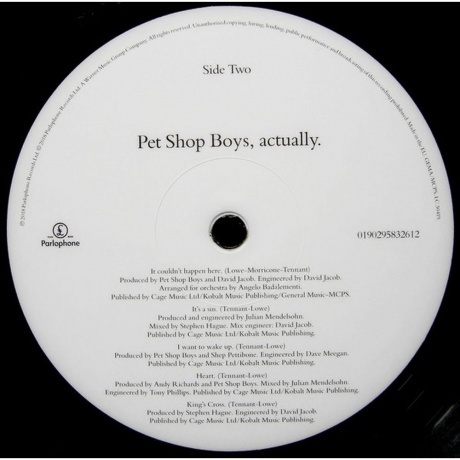 Pet Shop Boys - Actually (0190295832612) виниловая пластинка - фото 4