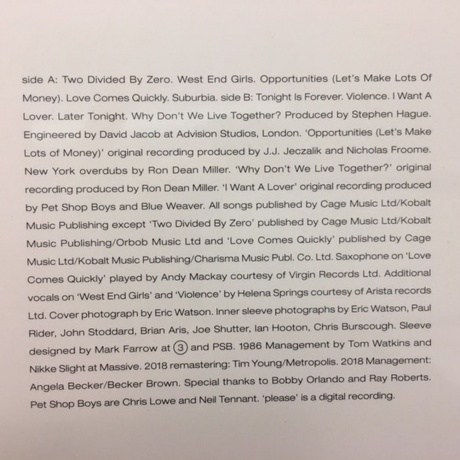 Pet Shop Boys - Please (0190295832759) виниловая пластинка - фото 8
