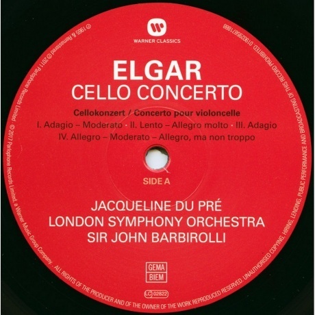 Jacqueline Du Pre. Janet Baker &amp; Sir John Barbirolli - Elgar: Cello Concerto, Sea Pictures (0190295871888) виниловая пластинка - фото 3