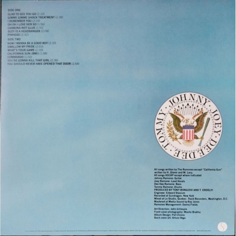 Ramones - Leave Home (0081227940256) виниловая пластинка - фото 2