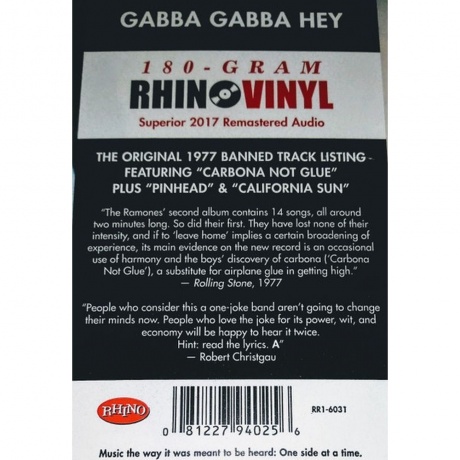 Ramones - Leave Home (0081227940256) виниловая пластинка - фото 7