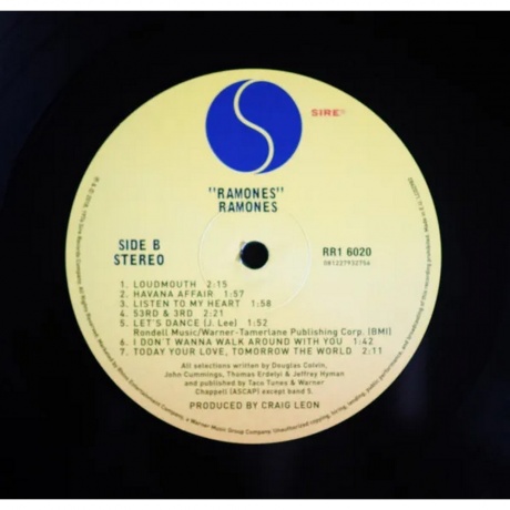 Ramones - Ramones (0081227932756) виниловая пластинка - фото 5