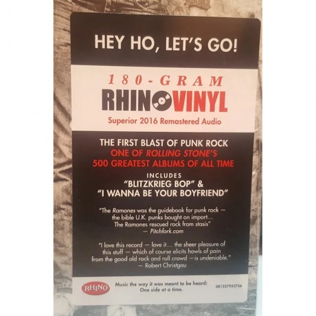 Ramones, Ramones (Remastered) (0081227932756) виниловая пластинка - фото 8
