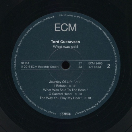 Tord Gustavsen - What Was Said (0602547665324) виниловая пластинка - фото 4