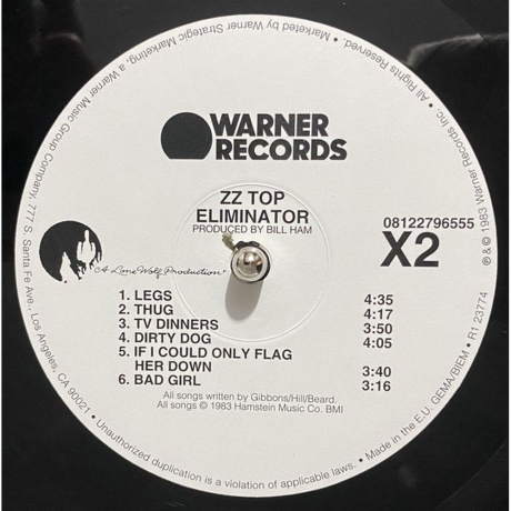 ZZ Top - Eliminator (0081227965556) виниловая пластинка - фото 5