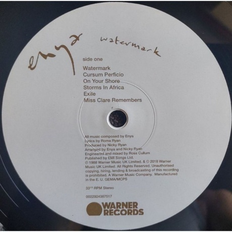 Enya - Watermark (0022924387517) виниловая пластинка - фото 3