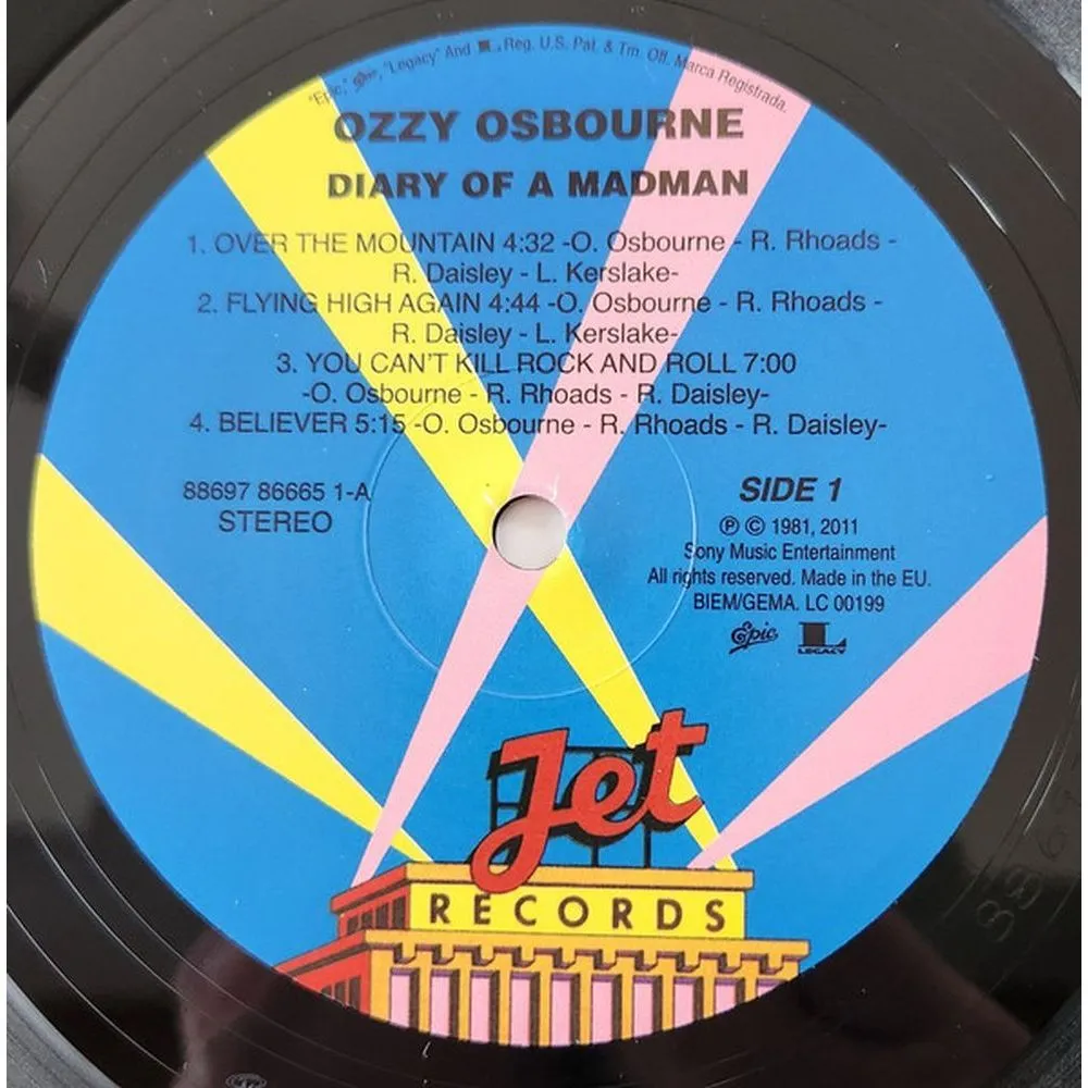 Osbourne, Ozzy, Diary Of A Madman (0886978666512) виниловая пластинка - фото 6