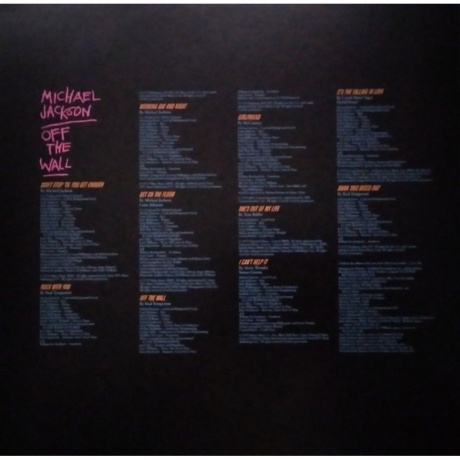 Jackson, Michael, Off The Wall, Limited (0190758664118) виниловая пластинка - фото 4