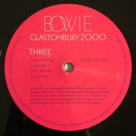 David Bowie - Glastonbury 2000 (0190295570453) виниловая пластинка - фото 11
