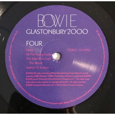 David Bowie - Glastonbury 2000 (0190295570453) виниловая пластинка - фото 12
