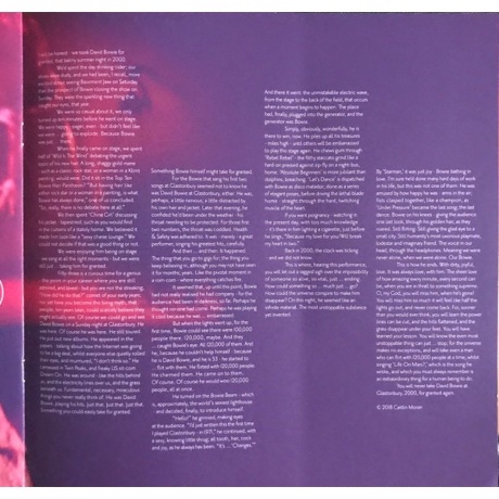 David Bowie - Glastonbury 2000 (0190295570453) виниловая пластинка - фото 27